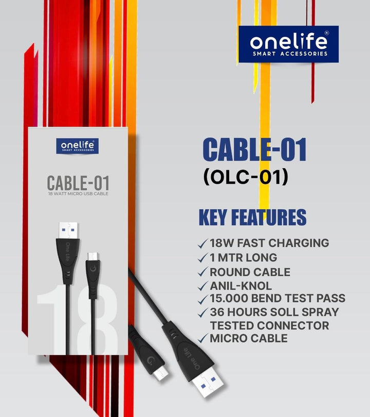 18W Micro USB Cable OLC-01