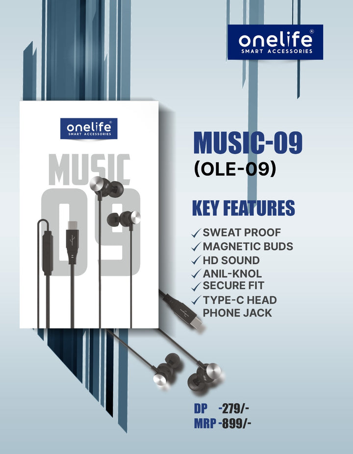 Music-09 Wired Earphone OLE-09