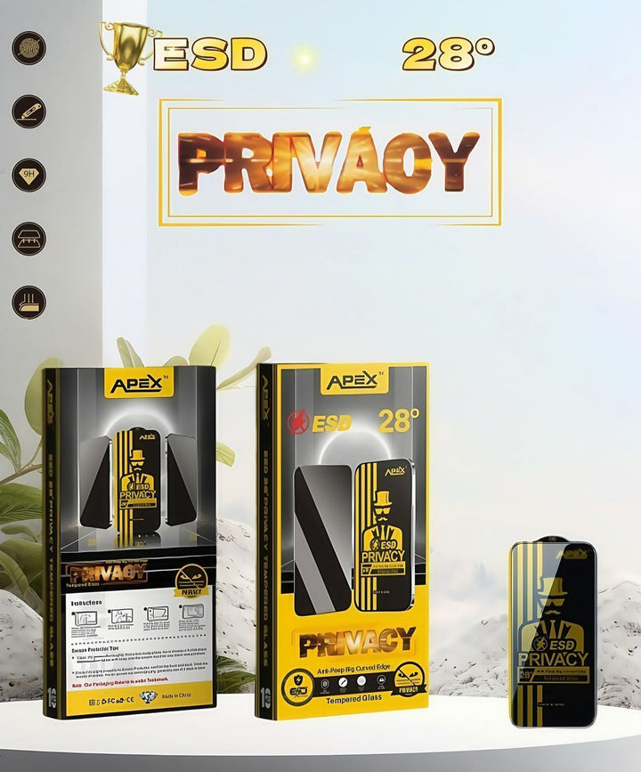 Hard Tempered Privacy Glass Screen Protector