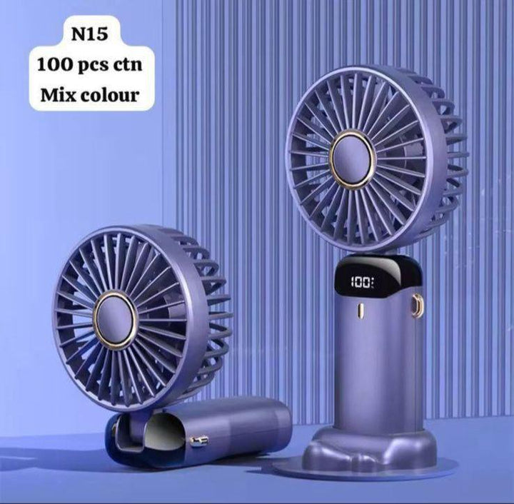Mini Fan with LED & Stand