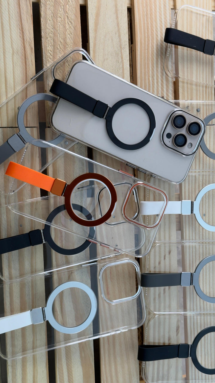 METAL LENS GRIP MAGSAFE STAND CASE