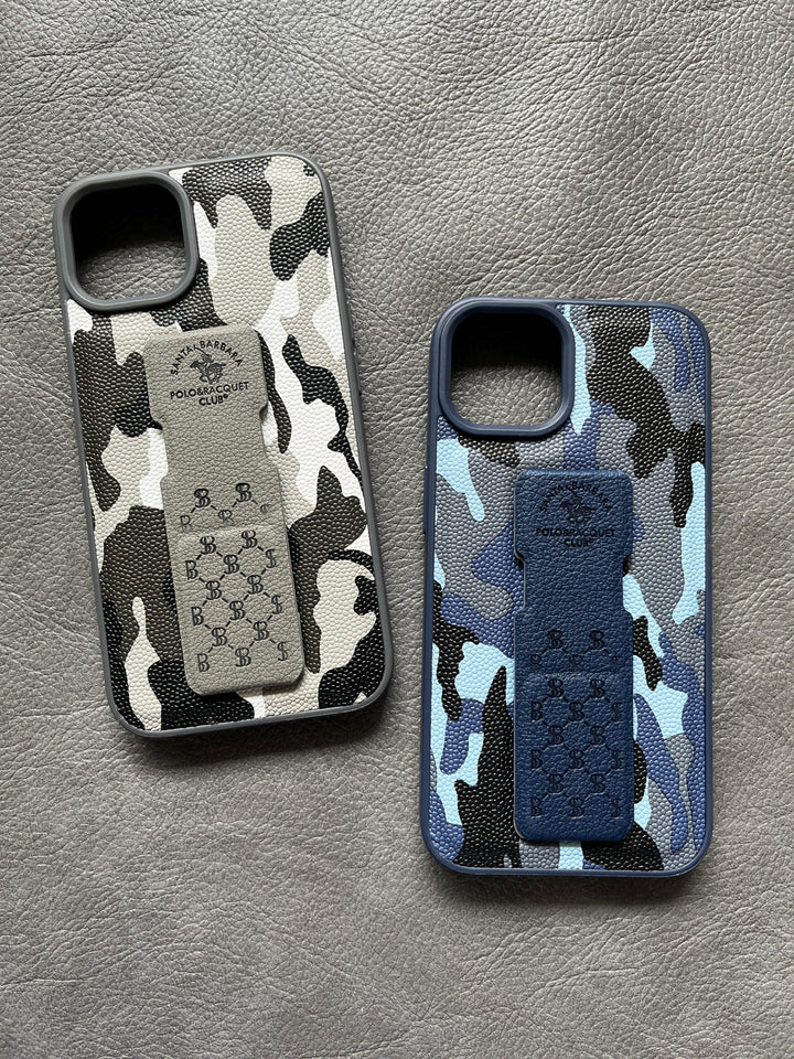 Polo Camouflage Magnet Stand Case For iPhone
