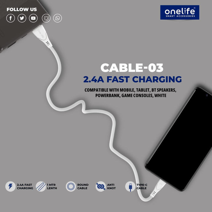 25W Type-C USB Cable OLC-03